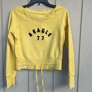 American Eagle Cropped Sweatshirt M